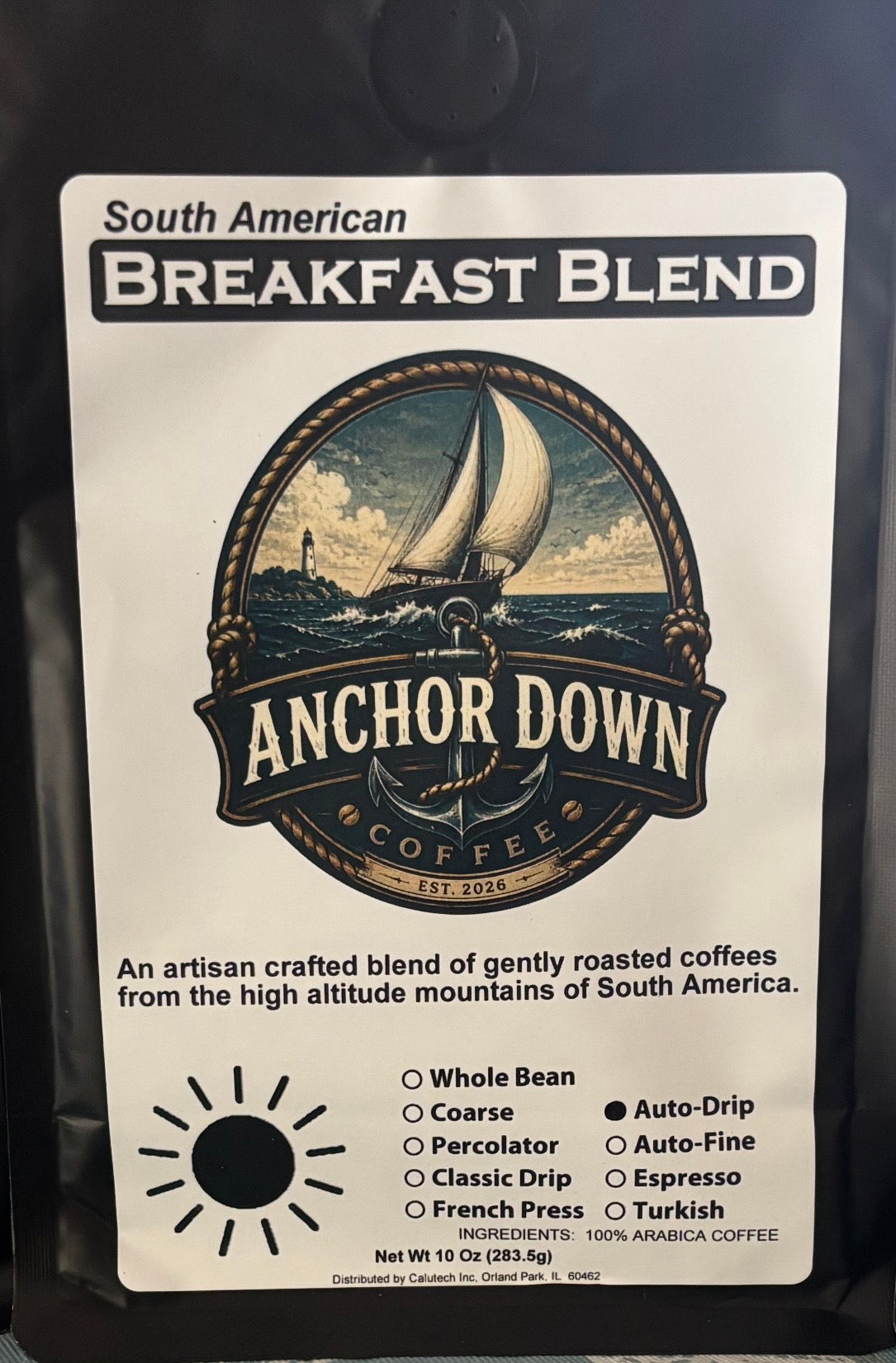 South American Breakfast Blend coffee